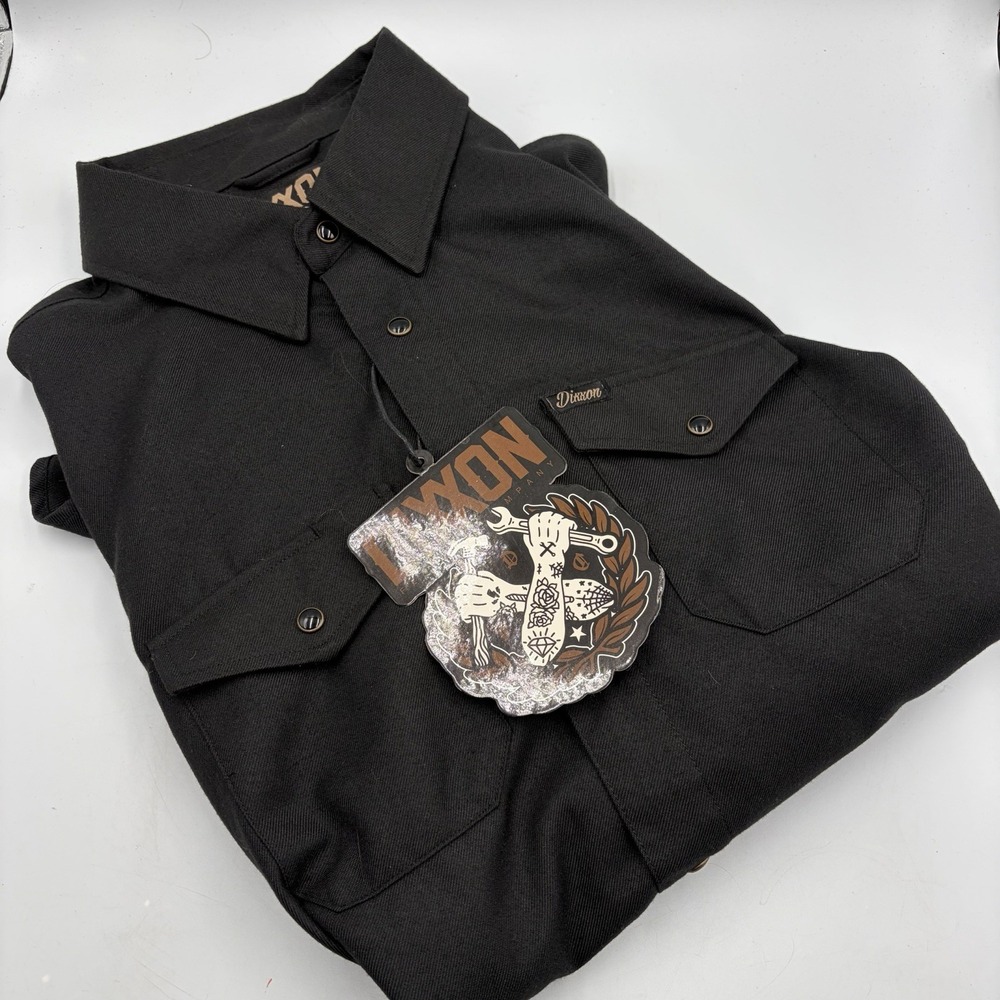 Dixxon Flannel The Outlaw 2020 Men's XL Black Long Sleeve Snap-Up Shirt